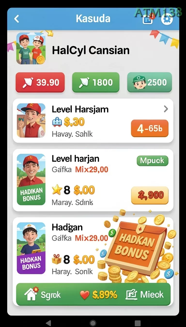 Cuplikan layar VGOWIN — aktivitas