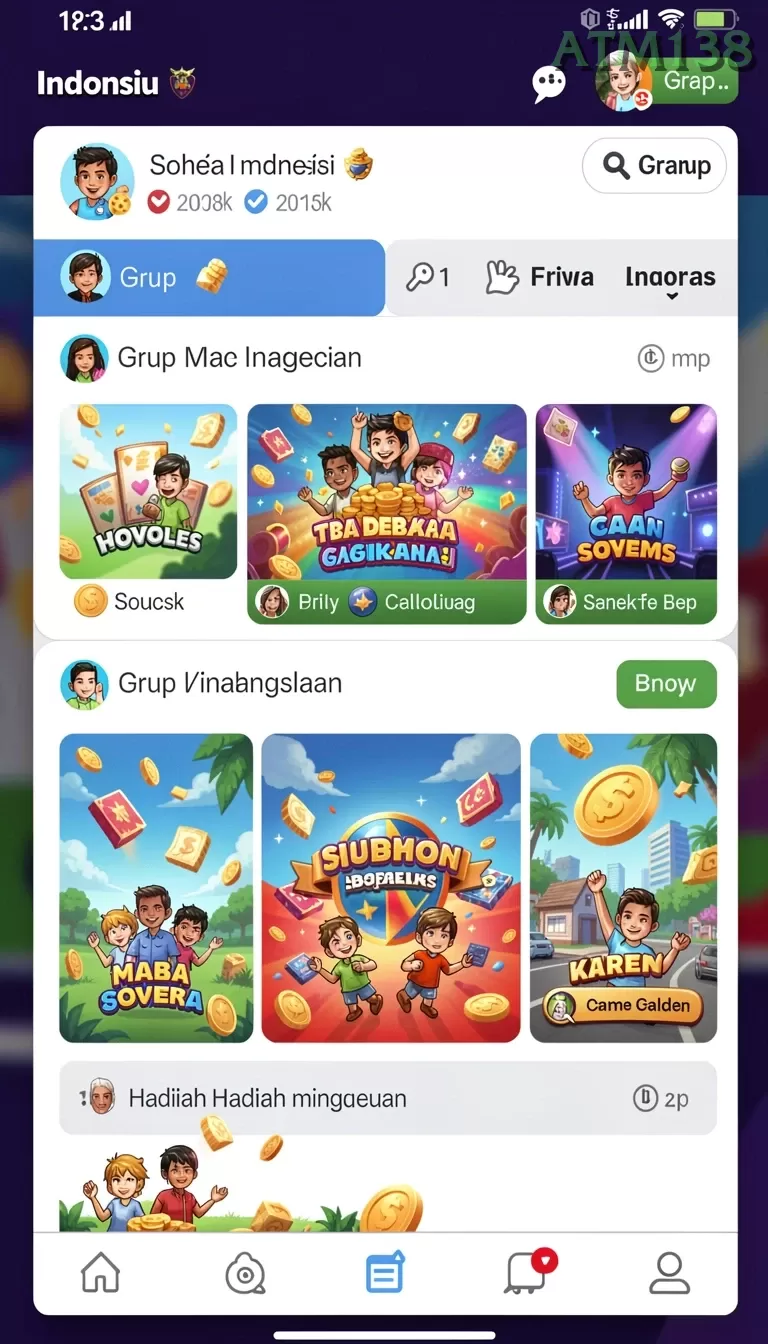 Cuplikan layar DMD999 — aktivitas
